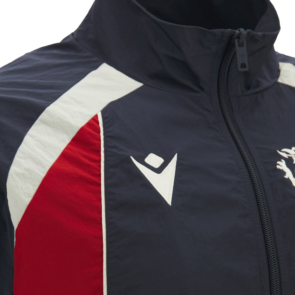  Wrexham Macron Heritage Anthem Full-Zip Jacket - Navy