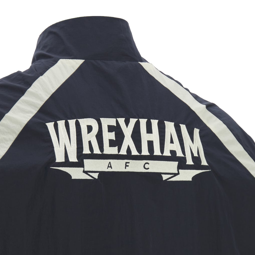  Wrexham Macron Heritage Anthem Full-Zip Jacket - Navy