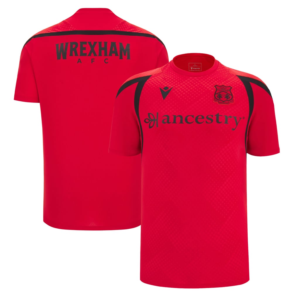  Wrexham Macron Training T-Shirt - Red