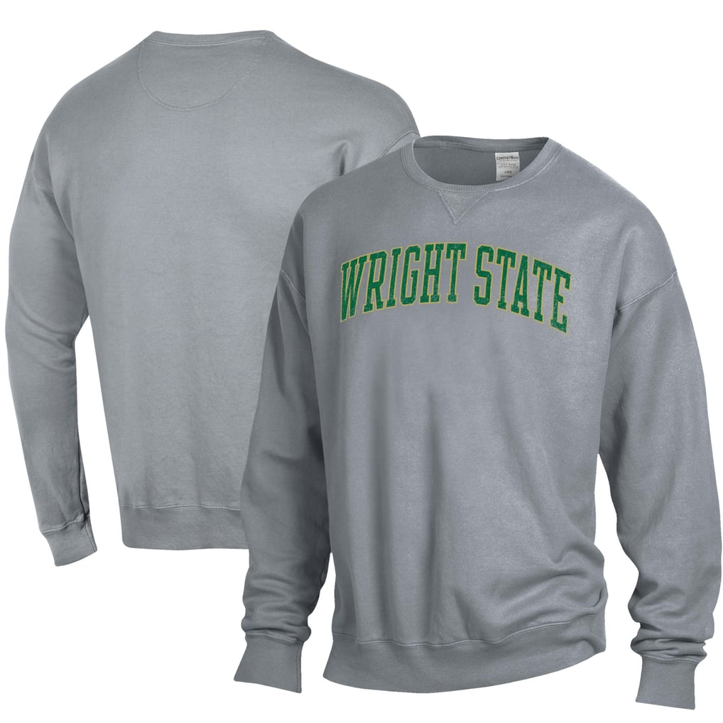 Wright State Raiders ComfortWash Garment Dyed Pullover Sweatshirt - Gray
