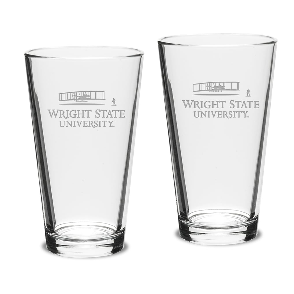 Wright State Raiders 16oz. Two-Piece Classic Pub Glass Set