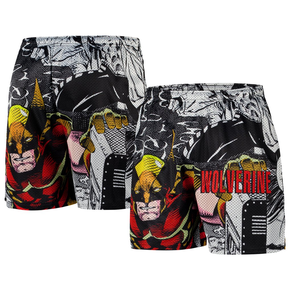 X-Men Chalk Line Wolverine Retro Shorts - White