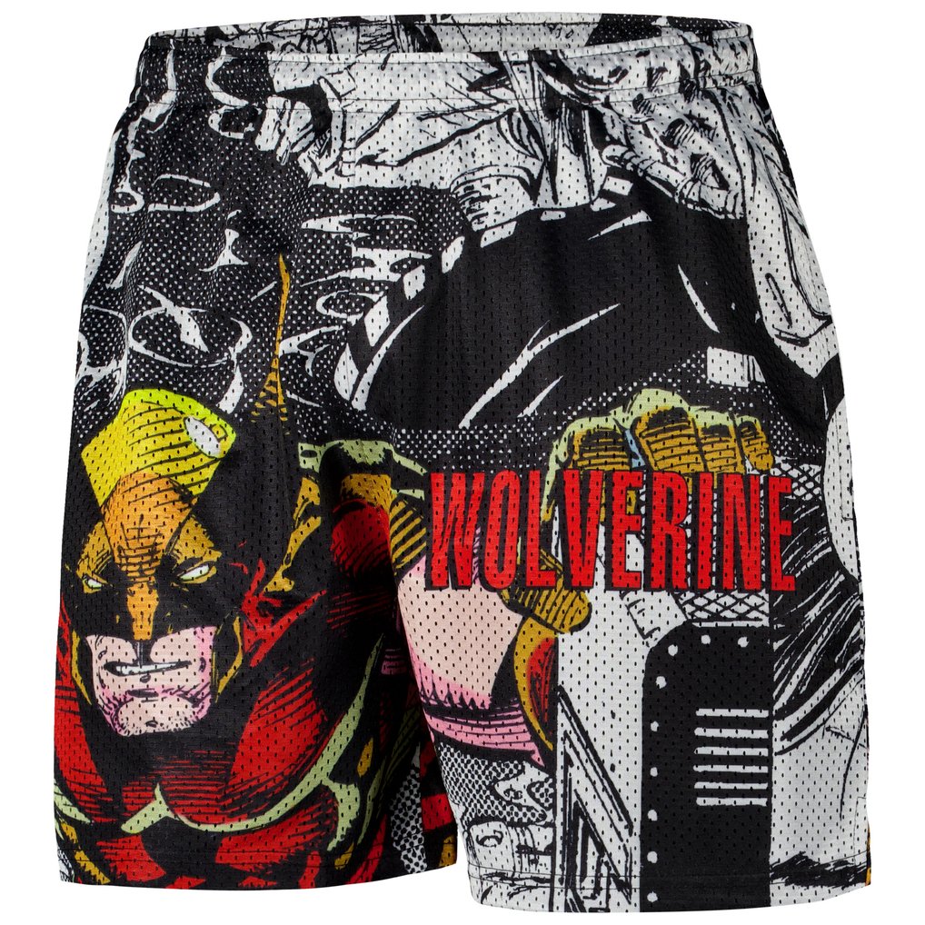 X-Men Chalk Line Wolverine Retro Shorts - White