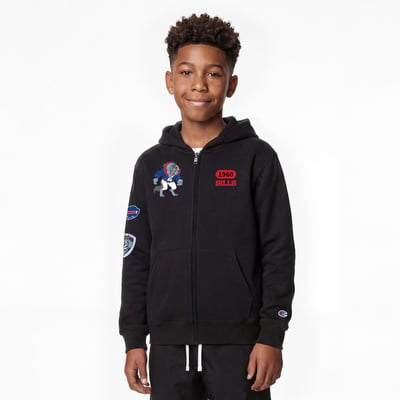 Buffalo Bills Disney x Champion Youth Beast Full-Zip Hoodie - Black