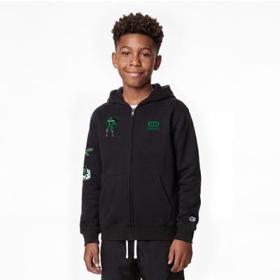 Philadelphia Eagles Disney x Champion Youth Doctor Doom Full-Zip Hoodie - Black