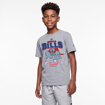 Buffalo Bills Disney x Champion Youth Beast T-Shirt - Heather Gray