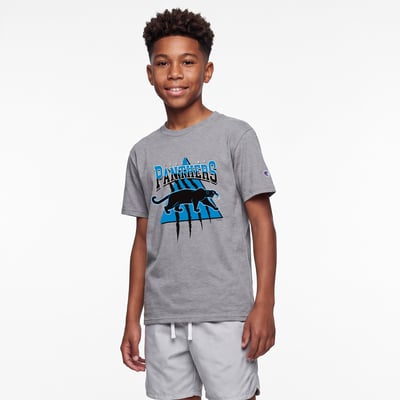 Carolina Panthers Disney x Champion Youth Bagheera T-Shirt - Heather Gray