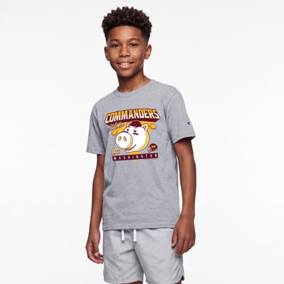 Washington Commanders Disney x Champion Youth Hamm T-Shirt - Heather Gray