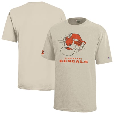 Cincinnati Bengals Disney x Champion Youth Shere Khan T-Shirt - Oatmeal