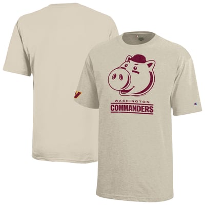 Washington Commanders Disney x Champion Youth Hamm T-Shirt - Oatmeal