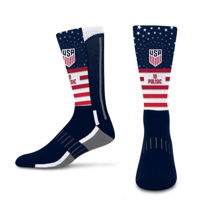 Christian Pulisic USMNT PRO Compression Youth Phenom Player Radial Stars & Stripes Tube Socks